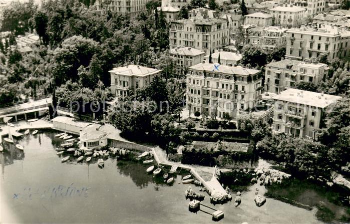 13664208 Photo aérienne de la ville côtière du port d'Opatija Abbazia