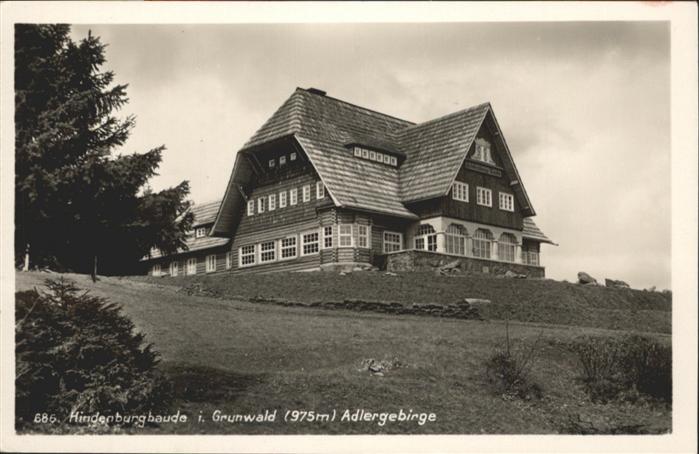 10909765 Hindenburgbaude Hindenburgbaude Grunwald Adlergebirge *