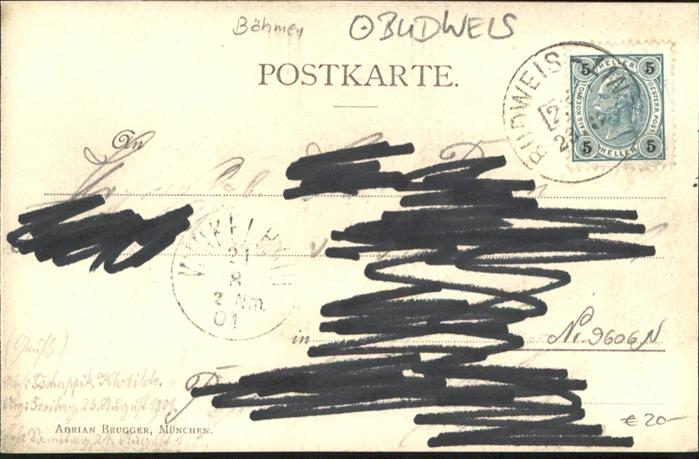 10909971 Budweis Ceske Budejowice Budweis [Handwritten] x