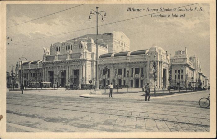 10940284 Milano Milano Nuova Stazione Centrale Facciata lato est *