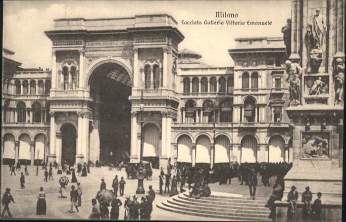 10940292 Milano Milano Facciata Galleria Vittorio Emanuele *