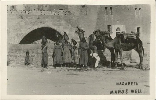 10956802 Nazareth Israel Mary's Well camel