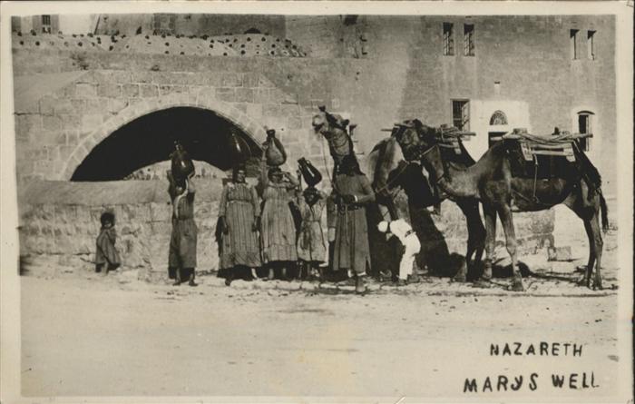 10956806 Nazareth Israël Mary's Well chameau