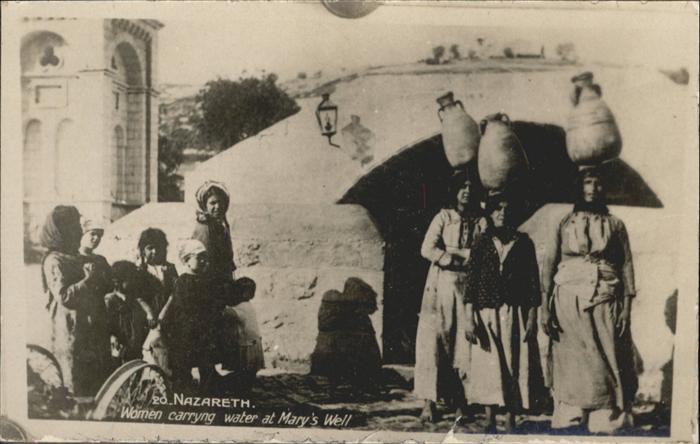 10956838 Nazareth Israel Women carryng water Marys Well