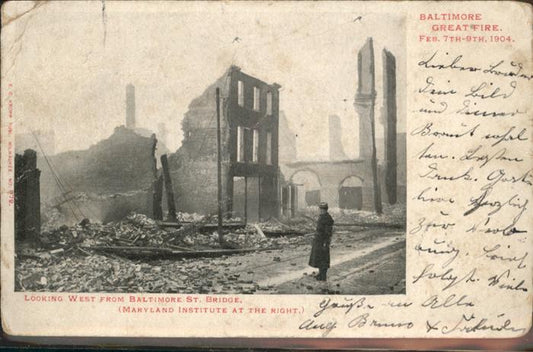 11031933 Baltimore Maryland Great Fire