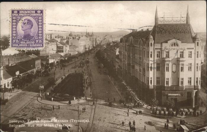 11044916 Belgrade Serbia Rue Roi Milan Tram