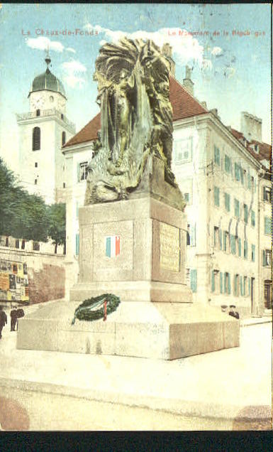 10551054 La La Chaux - de - Fonds Monument x 1914