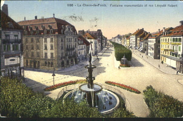 10551068 La La Chaux - de - Fonds Rue Leopold Robert Monument x 1931