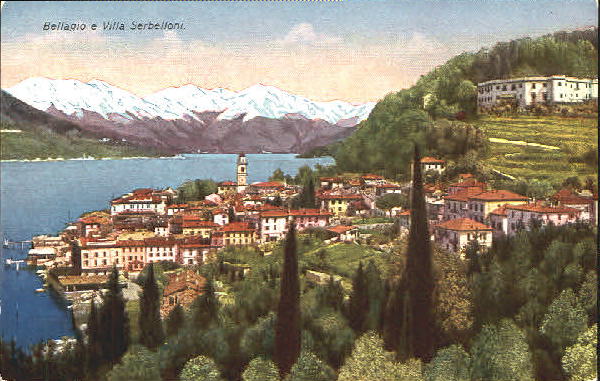 10551960 Bellagio Lago di Como Villa Serbelloni ungelaufen ca. 1910