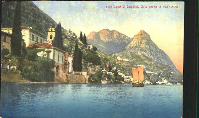 10554354 Oria Valsolda Oria Lago Lugano unused approx. 1910