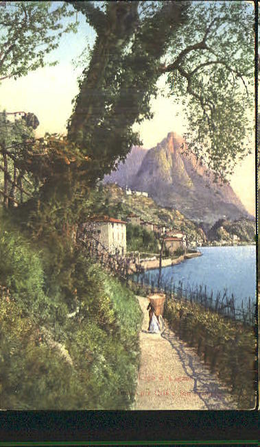 10554411 Oria Valsolda Oria Lago Lugano unused around 1920