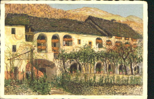 10556430 Casa Casa bei Landvogti KuenstlerE. Zuppinger unused ca. 1920