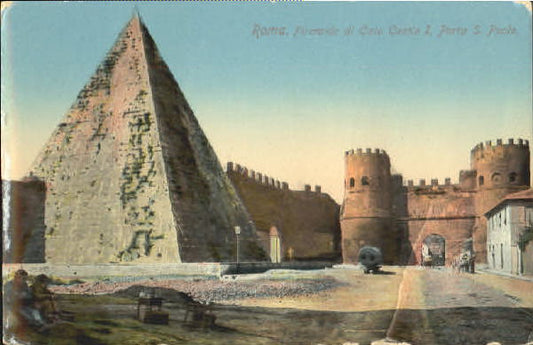 10599982 Rome Roma Pyramide de Rome inutilisée environ 1920