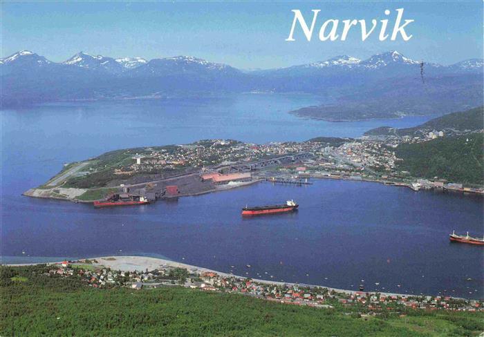 73993211 Narvik Norway Fliegeraufnahme