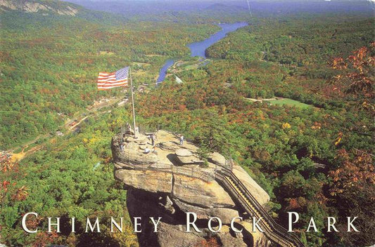 73993556 Chimney Rock Park North Carolina USA Fliegeraufnahme