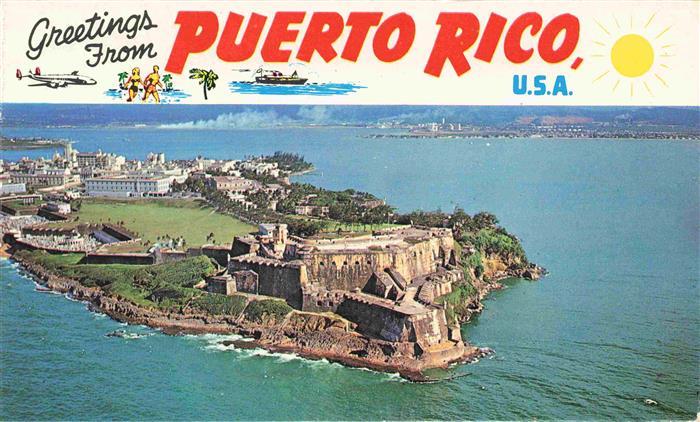 73994001 San Juan  Puerto Rico Fortress El Morro Fliegeraufnahme