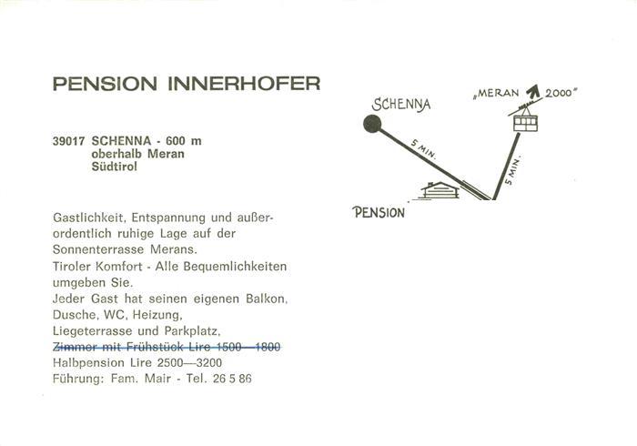 73994379 Schenna Meran Trentino IT Pension Innerhofen Panorama