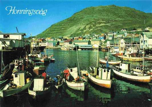 73994398 Honningsvag Norge harbor fishing boat