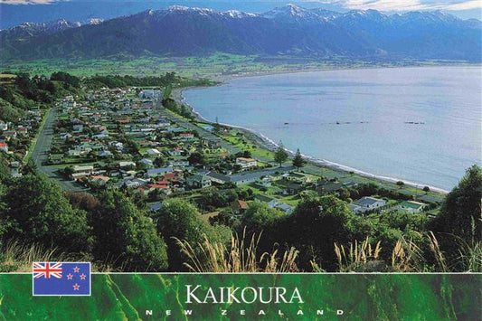 73994402 Kaikoura New Zealand NZ Panorama Township from the hill looking towards