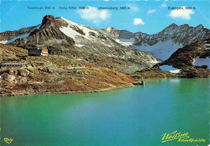 73994409 Rudolfshuette 2315m Weisssee AT Berghuette des oe.A.V. am Weisssee Wand