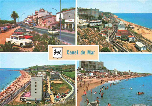 73995573 Canet de Mar Barcelona Cataluna ES Strandpartien Promenade