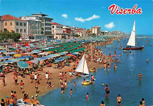 73995589 Viserba Rimini IT Fliegeraufnahme Strand