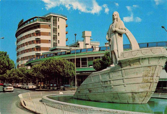 73995934 Abano Terme Veneto IT Monumento a Cristoforo Colombo e Hotel Ambassador