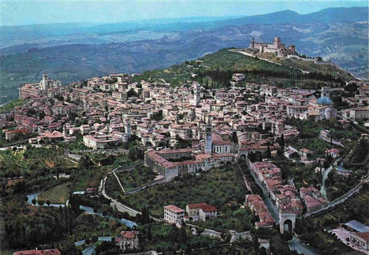 73995935 Assisi Umbria Fliegeraufnahme