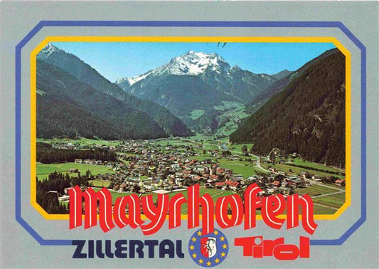 73995963 Mayrhofen  Zillertal Tirol AT Panorama mit Gruenberg