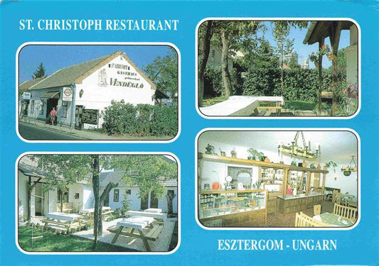 73996076 Esztergom Esztergombol HU St Christoph Restaurant Terrasse Chambre d'hôtes