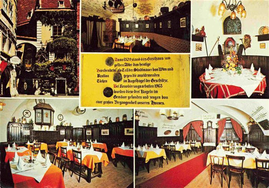 73996552 Wien AT Reichenberger Griechenbeisl Altwiener Restaurant mit histor Sch