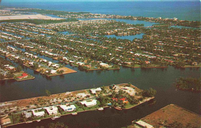 73996329 Fort Lauderdale Florida USA Airview of the many islands and waterways