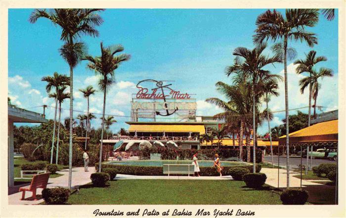 73996346 Fort Lauderdale Florida USA Fountain and Patio at Bahia Mark Yacht Basi