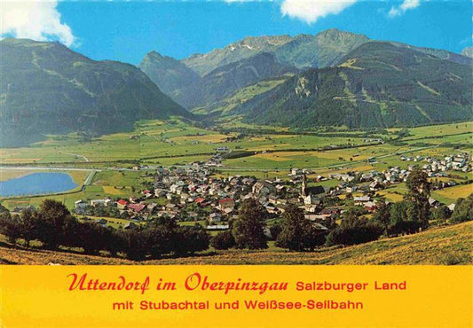 73996834 Uttendorf Pinzgau AT Fliegeraufnahme mit Stubaital und Weisssee Seilbah