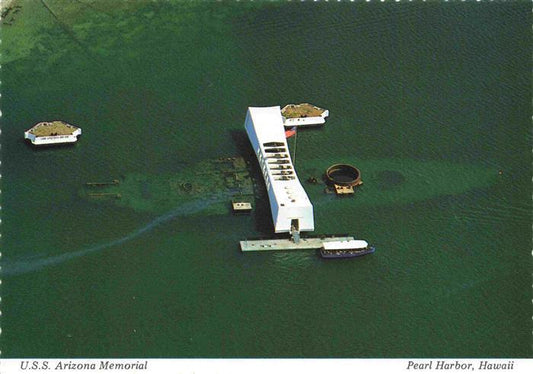 73997052 Pearl Harbor Uss Arizona Memorial Fliegeraufnahme