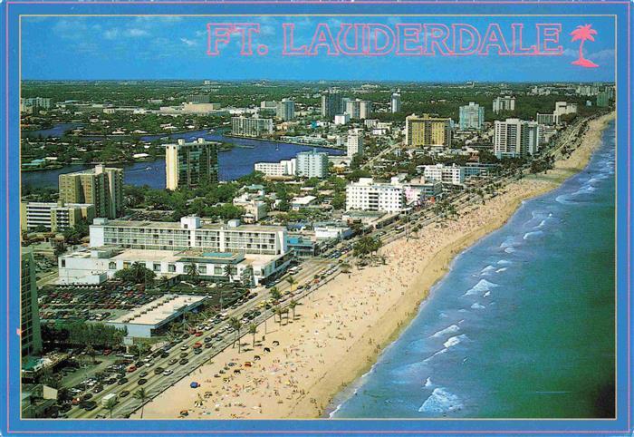 73997054 Fort Lauderdale Florida USA Main Beach Strip Fliegeraufnahme