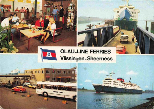 73998250 VLIssINGEN Zeeland NL Olau Line Ferries Vertrekhal enregistrement des passagers