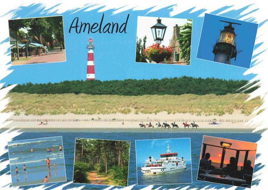 73998274 Ameland Friesland NL Parc Lantern Lighthouse Beach Forest Path Ferry Guest