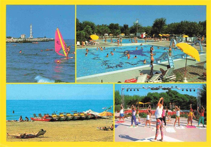 73997767 Cavallino Lido Venezia IT Freibad Strandpartie Gymnastik