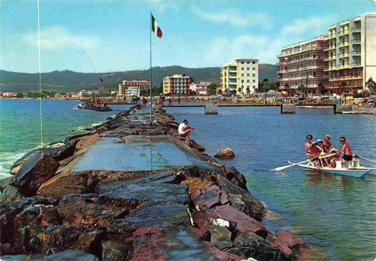 73998041 SAN BARTOLOMEO DEL CERVO Imperia Liguria Passerella e scogliera