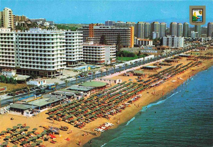 73998132 Torremolinos ES El Bajondillo Playa y paseo Maritimo Fliegeraufnahme