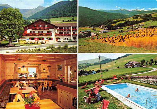 73998339 Terenten Vintl Suedtirol Pension Leitner Panorama Restaurant Piscine