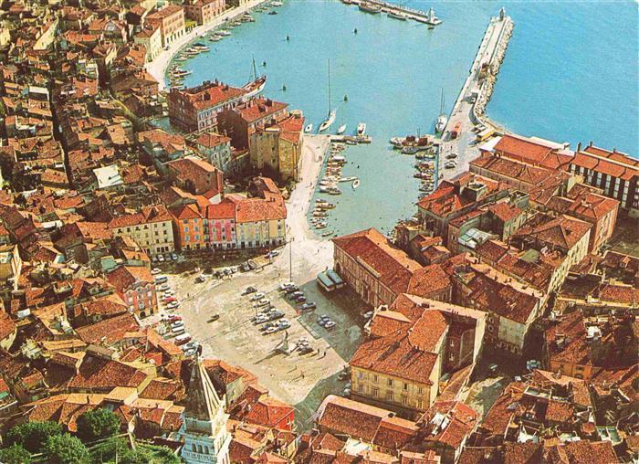 73998369 PIRAN Istria Slovenia Fliegeraufnahme