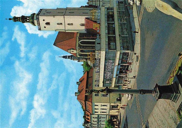 73998383 Olesnica Oels PL Rynek z prawej kosciol