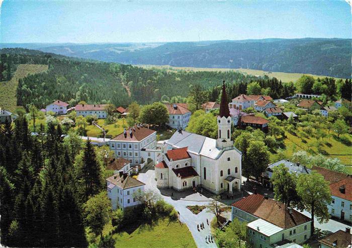 73998528 Maria Schmolln Oberoesterreich AT Wallfahrtskirche Fliegeraufnahme