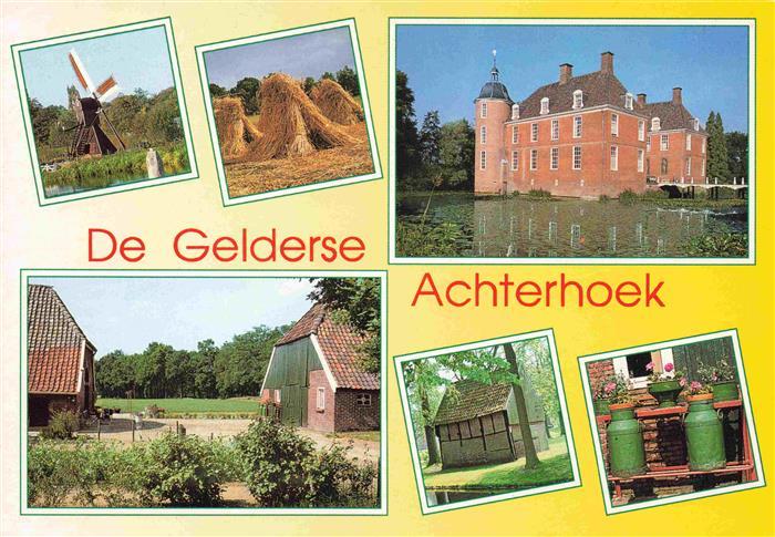 73999568 Achterhoek Gelderland Windmuehle Heubuendel Schloss Bauernhaus Milchkan