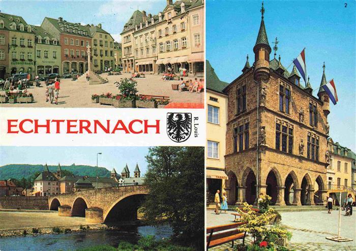 73999571 Echternach Luxembourg Place du Marche Denzelt Vue pittoresque avec la S