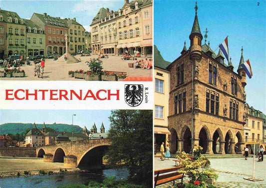 73999571 Echternach Luxembourg Place du Marche Denzelt Vue pittoresque avec la S