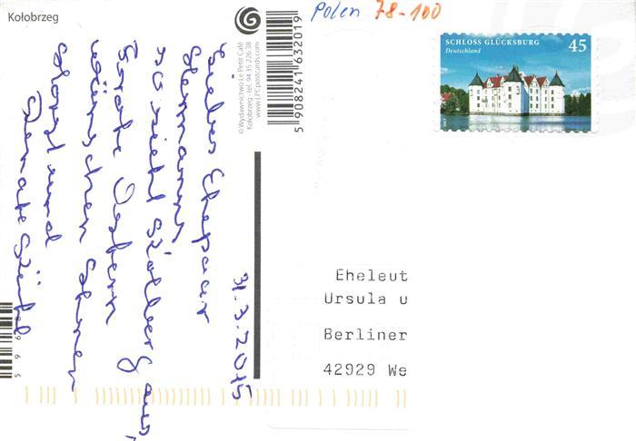 73999312 KOLOBRZEG Kolberg Ostseebad PL Rathaus Panorama Schloss Fliegeraufnahme