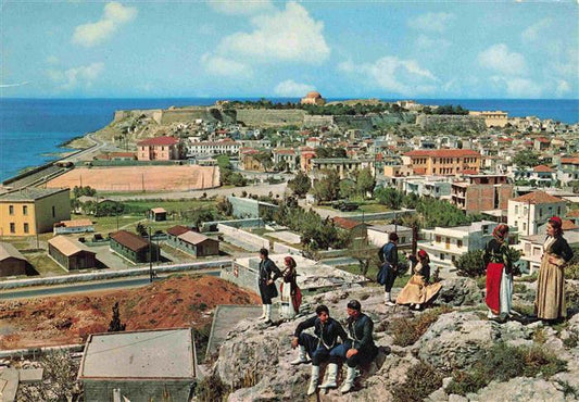 73999384 Rethymnon Rethimnon Crete Greece Fliegeraufnahme mit Akropolis